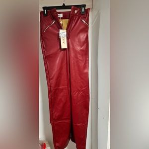 Oh Polly Faux leather trousers